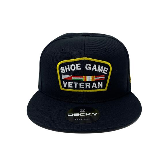 Shoe Game Veteran Snapback Hat All Black - Picture 4 of 9